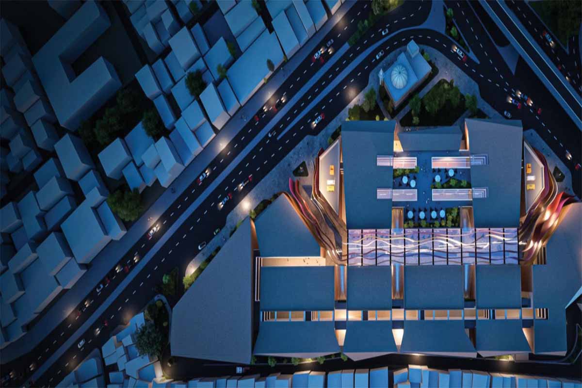 Illustrative architectural massing